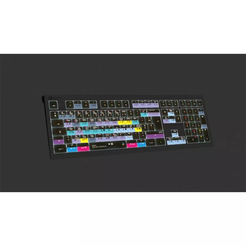 Logickeyboard ASTRA 2 toetsenbord USB AZERTY Engels zwart (LKB-RESB-A2M-FR)