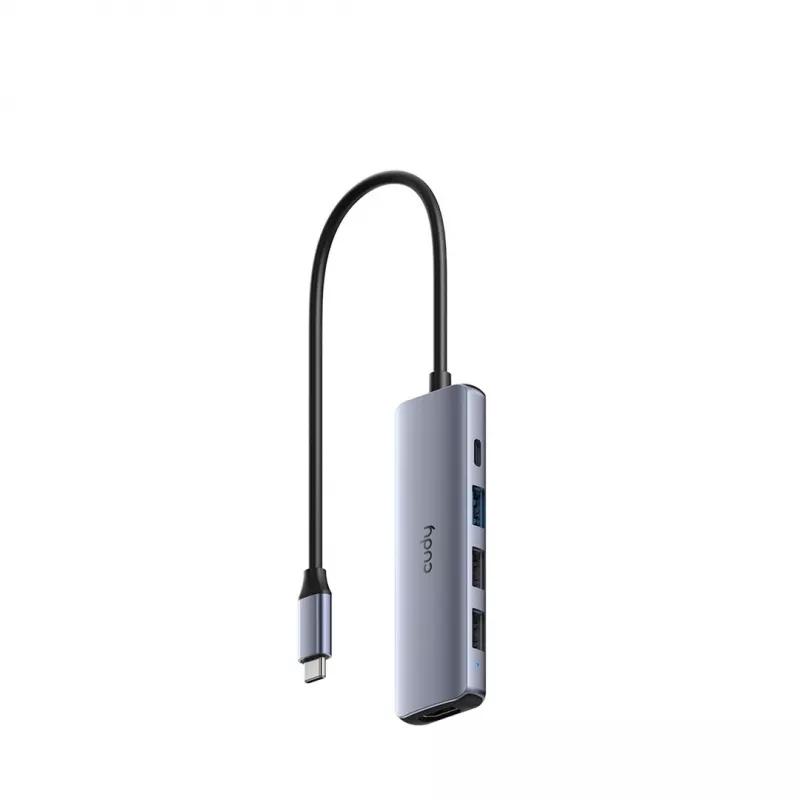 CUDY UH405 5-in-1 USB-C-hub met HDMI 4K