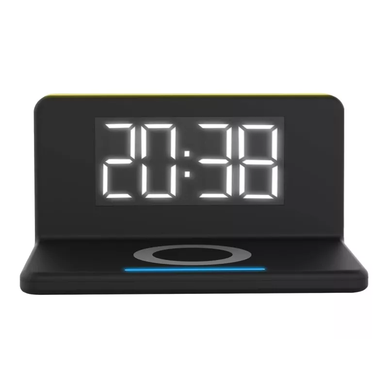 Digitale wekker Terratec ChargeAir zwart geel 286141