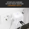 Stekkerdoos QOLTEC 52548 met 3× AC-stopcontacten en USB-aansluiting