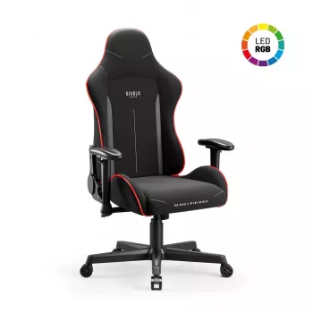 Gaming-stoel Diablo X-Starter zwart LED — Diablo X-Starter gaming-stoel met geïntegreerde LED-verlichting