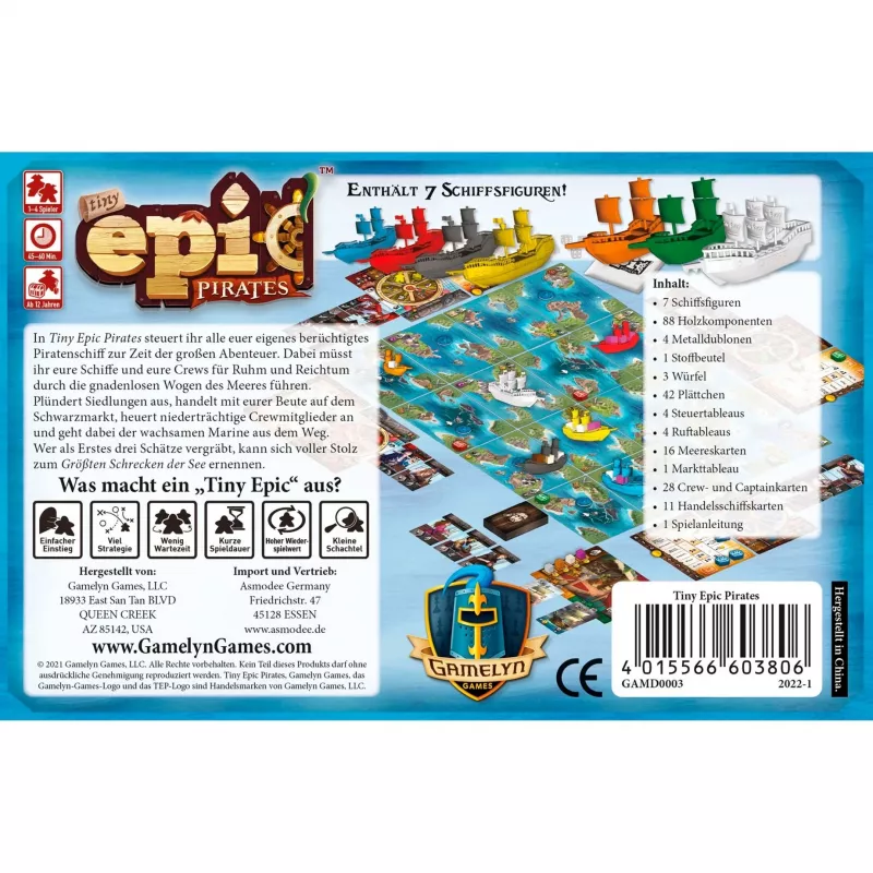 Tiny Epic Pirates familiespel