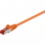 Wentronic Goobay CAT 6 patchkabel, S/FTP (PiMF), oranje, 5 m - LSZH halogeenvrij, koper (93475)