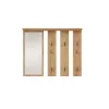 Kapstok + spiegel PARMA 100x15x.81.5 cm, artisan oak