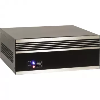 PC-behuizing INTER-TECH S21 zwart/zilver ATX ondersteuning voor 6 ventilatoren