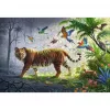 Houten puzzel tijger in de jungle (505 stukjes)