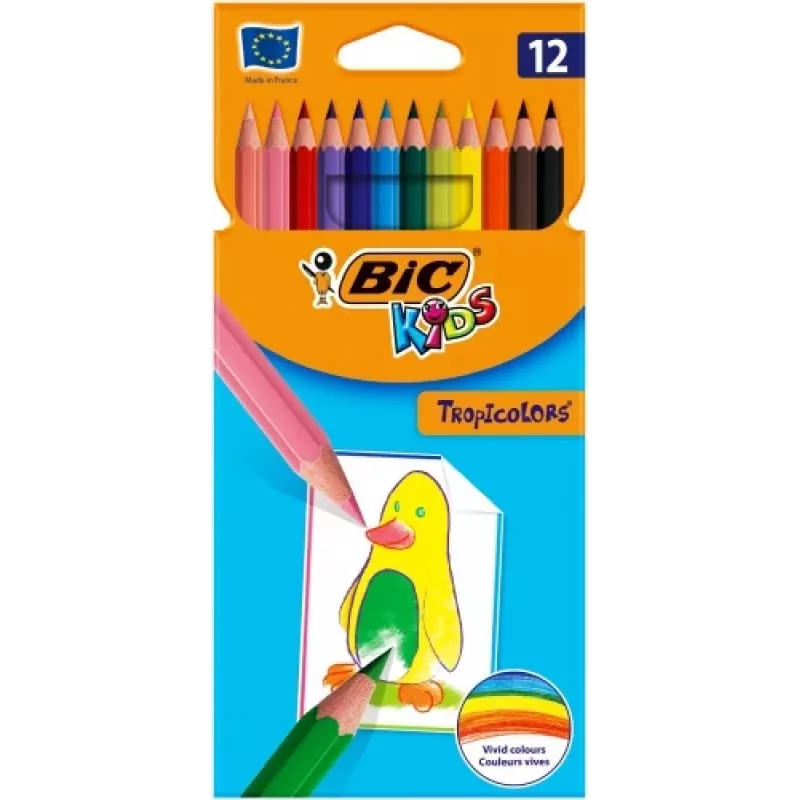 BIC kleurpotloden TROPICOLORS 12 kleuren 022503
