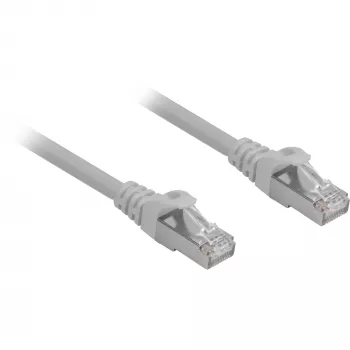 Patchkabel RJ45 Cat.6a SFTP (grijs, 1 meter, LSOH (halogeenvrij))