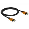 HDMI-kabel DeLOCK 85728 1,5 m type A zwart goud