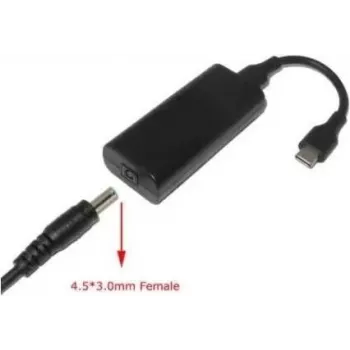 CoreParts MBXUSBC-CO0006 kabeladapter 4,5*3,0 USB C zwart