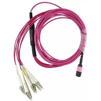 MPO-4xLC multimode OM4-patchkabel BlueOptics HE67908QPH-KB005M 5 meter