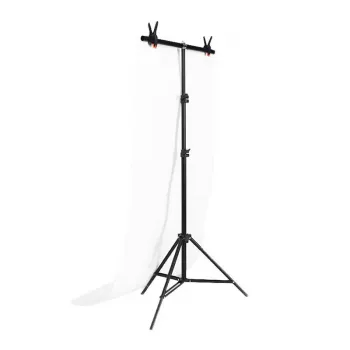 Achtergrondstatief voor fotostudio Puluz 70x200cm + achtergronden 2 stuks DCA0976