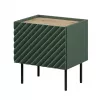 Nachtkastjesset cama meble ONDA 2 stuks 50×40×H54 cm, groen, MDF/spaanplaat, 16 mm frame