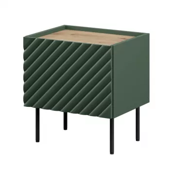 Nachtkastjesset cama meble ONDA 2 stuks 50×40×H54 cm, groen, MDF/spaanplaat, 16 mm frame