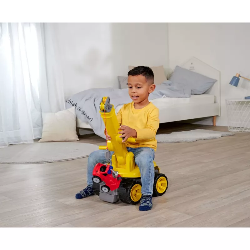 Kraanvrachtwagen BIG Power Worker Maxi kraan geel 3 tot 7 jaar