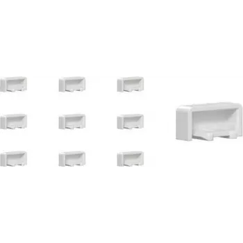 GIRA accessoireset 10 x eindkap voor kamrail (831500)