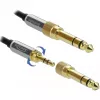 Audiokabel DeLOCK 85783 5 m 3,5 mm zwart grijs