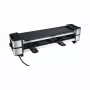 Gietijzeren raclette RC 140 zwart/rvs, 600 watt, omkeerbare grillplaat