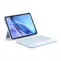 Toetsenbord Inateck KB04122 QWERTZ Bluetooth met touchpad, geïntegreerde 500 mAh accu, blauw