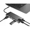 NATEC Fowler Plus USB Type-C zwart grijs MicroSD SD hub