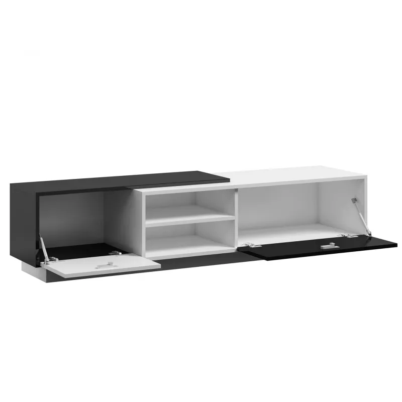 Cama TV-kast SIGMA1 180 wit/zwart glanzend