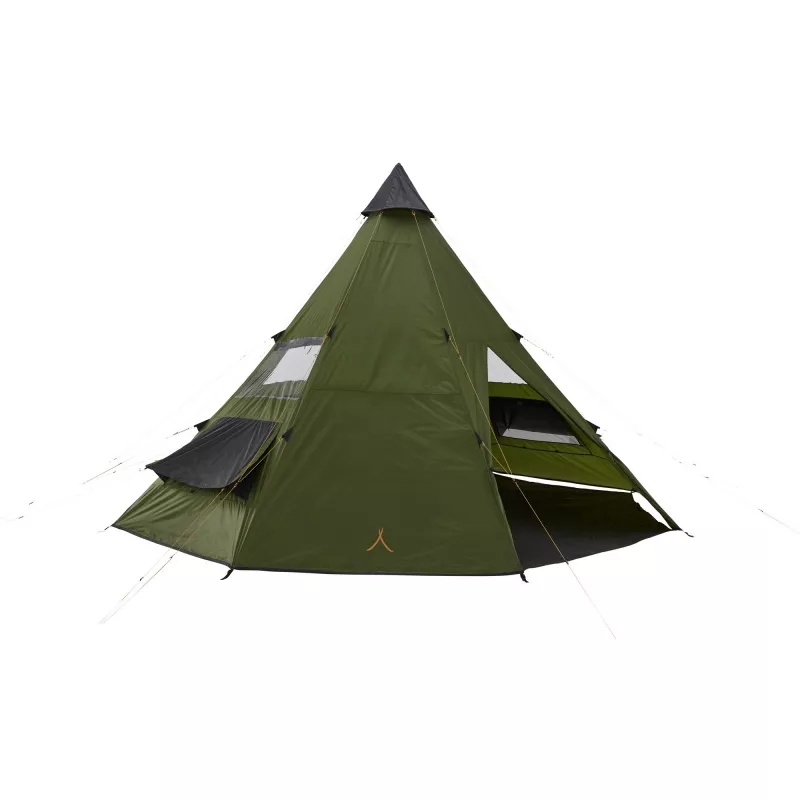 Tent Grand Canyon zwart FALLS 8 8P olijfgroen — 8-persoons kampeertent