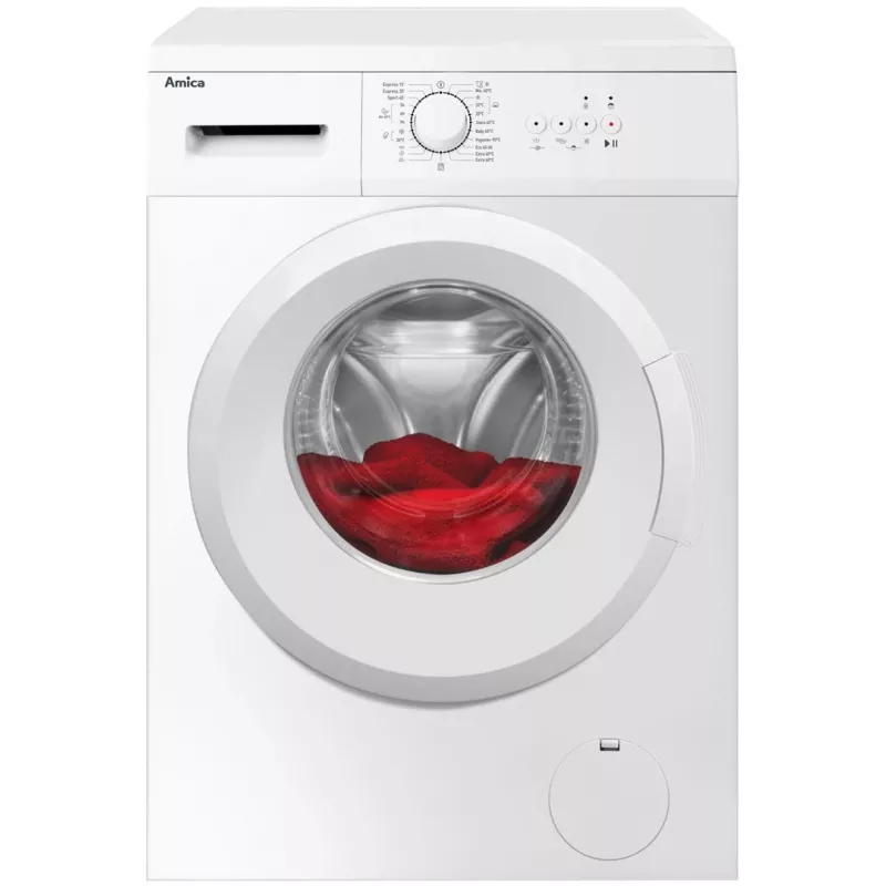 Amica WA0S610DO wasmachine, voorlader, 6 kg, 1000 tpm, wit