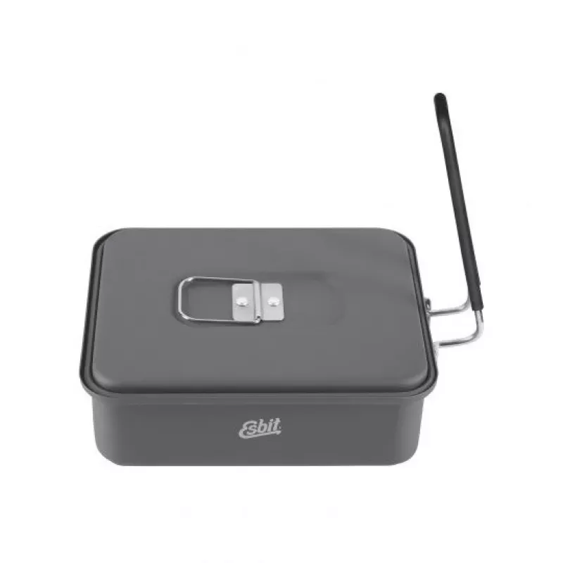 ESBIT kookset met vaste brandstof pan 1,1 L aluminium, zwart