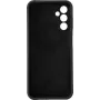 eSTUFF Madrid ES673214-BULK Silk Touch siliconen hoesje voor Samsung Galaxy A14 4G, zwart