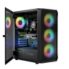 LOGIC CONCEPT Portos ARGB ATX mid-tower behuizing, zwart
