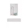 Kaptafel met spiegel cama meble PAFOS 80×41,6×100 cm, wit mat, MDF-frame, 1 lade