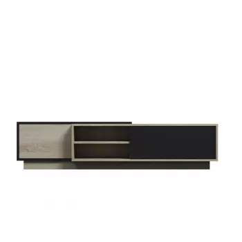 Cama TV-kast SIGMA1 180 Sonoma-eiken/zwart glanzend
