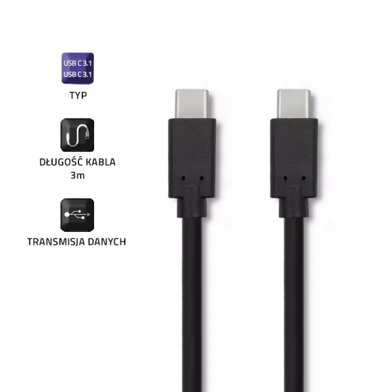 USB 3.1 Type-C stekker naar USB 3.1 Type-C stekker