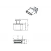 Busafscherming DeLOCK 64013 USB Type-C zwart