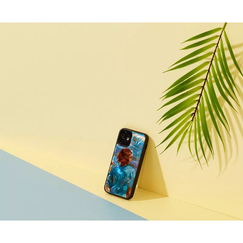 iKins hoesje voor Apple iPhone 12 mini met kind-stranddesign