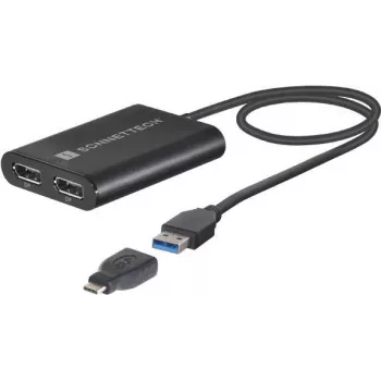 Sonnet USB3-DDP4K videokabel-adapter USB Type-A 2 x DisplayPort zwart (USB3-DDP4K)