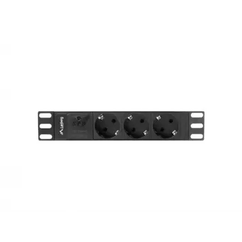 LANBERG POWER STRIP 10 RACK (1U, 16A, 3X SCHUKO)