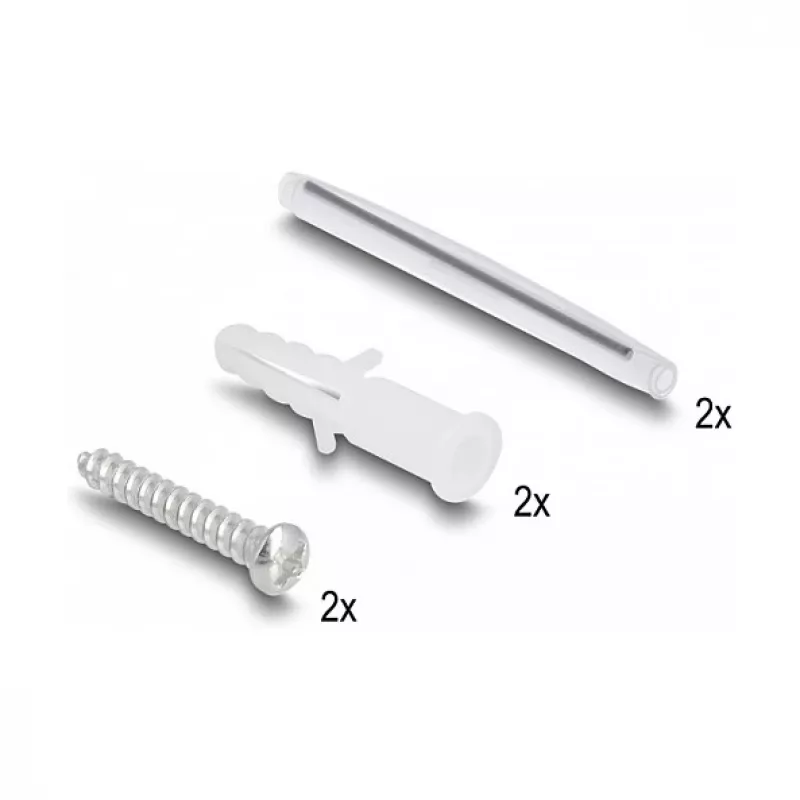 DeLOCK glasvezel-aansluitdoos 2 x SC simplex LC duplex wit
