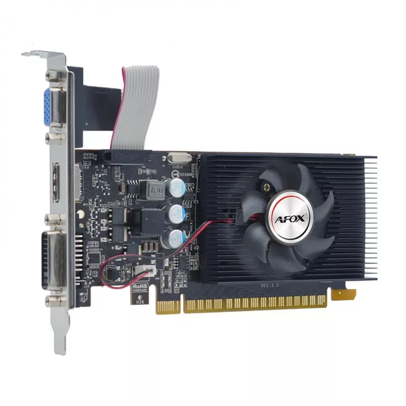 Grafische kaart AFOX AF240-1024D3L2 — NVIDIA GeForce GT 240, 1 GB DDR3, 128-bit, PCIe 2.0