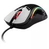 Glorious Model D gamingmuis - zwart, glanzend + muismat - XL