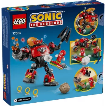 LEGO constructiespeelgoedset Sonic the Hedgehog 77005 Knuckles vs Dr Eggman Egg Crusher Mech, 350 onderdelen, leeftijd 8+