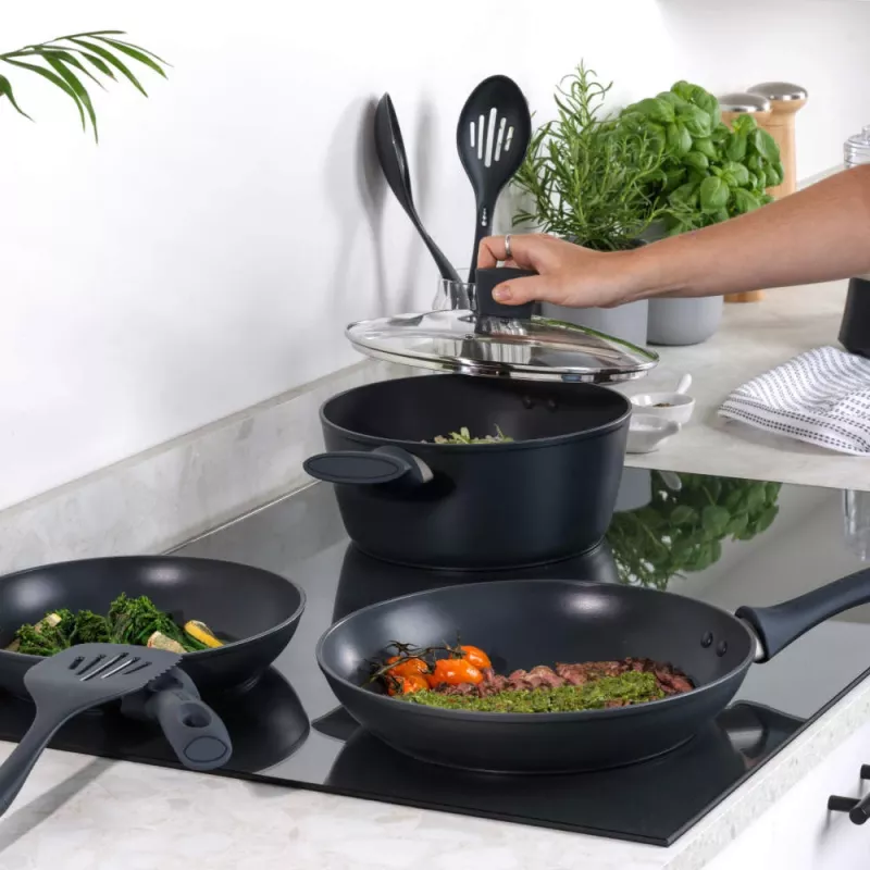 Kookpan Salter BW12270EU7 24 cm roestvrij staal, geschikt voor inductie, rond