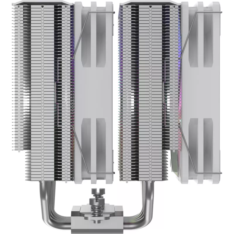 CPU-koeler Silentware Titan RGB White, dual-tower luchtkoeler, 265 W TDP, 2× 120 mm PWM ARGB-ventilator