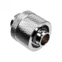 Alphacool Eiszapfen connector recht G1/4 inch AG naar 16/10mm - chroomzilver