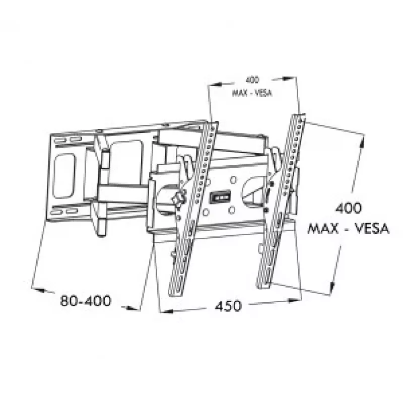 ART RAMT AR-51 tv-wandbeugel