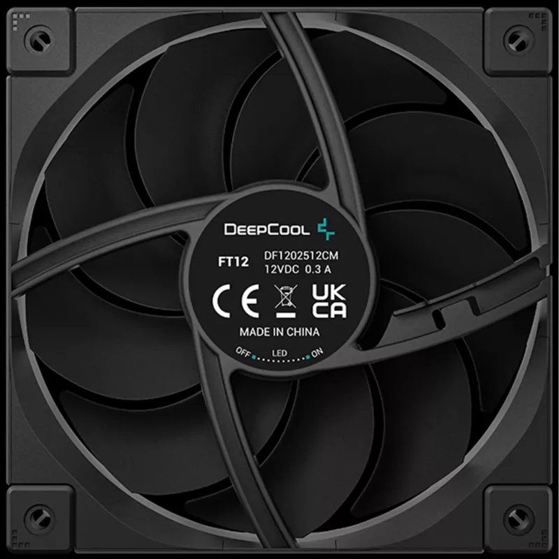Deepcool FT12 120mm behuizingsventilator - zwart