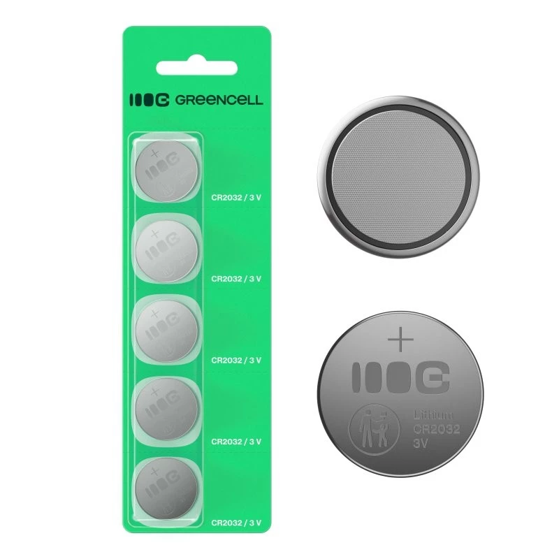 Knoopcel Green Cell CR2032 3V — 5-pack