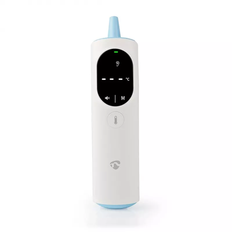 Nedis BTHTIR10WT digitale lichaamsthermometer afstandssensor-thermometer wit oor, voorhoofd sensor