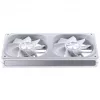 240 mm ARGB Infinity Mirror ventilator van Jonsbo ZA-240 wit, twee 120mm-ventilatoren, PWM-ondersteuning