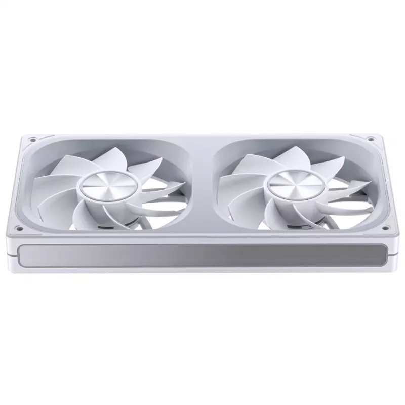 240 mm ARGB Infinity Mirror ventilator van Jonsbo ZA-240 wit, twee 120mm-ventilatoren, PWM-ondersteuning
